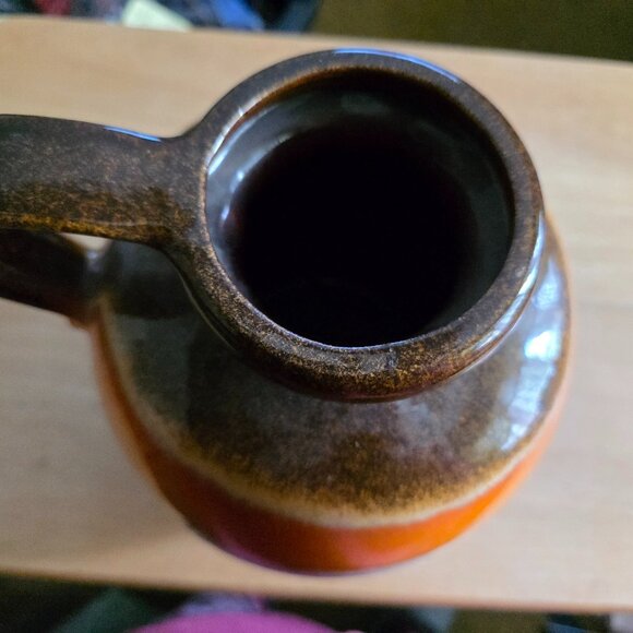 VINTAGE SCHEURICH KERAMIK WEST GERMAN POTTERY JUG 484-21 FAT LAVA ERA - Picture 5 of 7